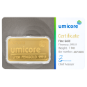 Kaufen Sie einen 1 oz Goldbarren mit Zertifikat bei Goldwechselhaus