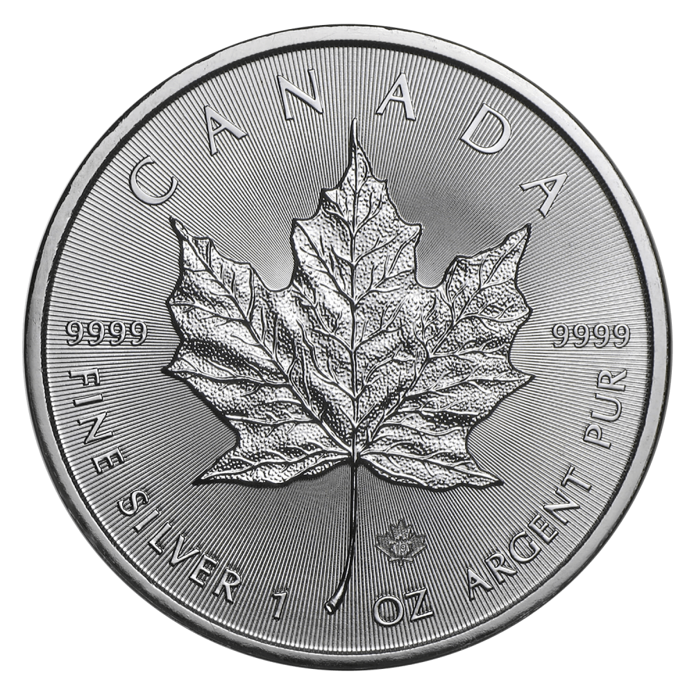 Zilveren Maple Leaf 1 OZ divers jaar