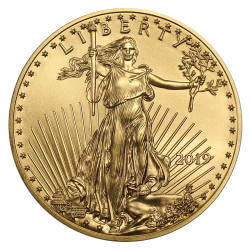 Gold American Eagle 1/4 OZ Jahrgang zufällig
