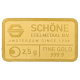 2,5 g Goldbarren, verschiedene Hersteller
