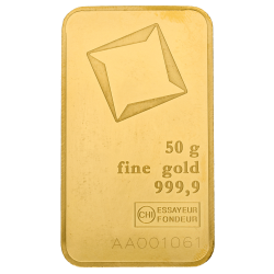 Kaufen Sie einen 50 g Goldbarren bei Goldwechselhaus