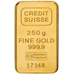 Kaufen Sie einen 250 g Goldbarren bei Goldwechselhaus