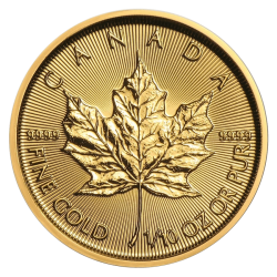 Gold Maple Leaf 1/10 OZ Jahrgang zufällig