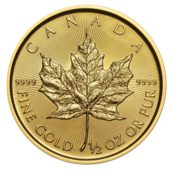 Gold Maple Leaf ½ OZ Jahrgang zufällig