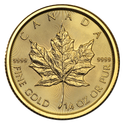 Gold Maple Leaf 1/4 OZ Jahrgang zufällig