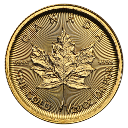 Gold Maple Leaf 1/20 OZ Jahrgang zufällig