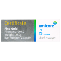 Kaufen Sie einen 250 g Goldbarren mit Zertifikat bei Goldwechselhaus