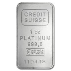 1 oz Platinbarren, verschiedene Hersteller