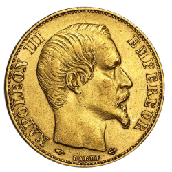 Gold 20 Französische francs Jahrgang zufällig