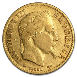 10 Französische Goldfrancs - Jahrgang zufällig