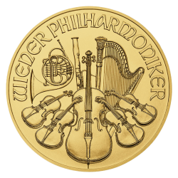 Gold Philharmoniker 1 OZ Jahrgang zufällig