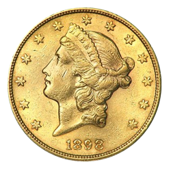 Kaufen Sie die 20 US Dollar Liberty Head Goldmünze bei Goldwechselhaus