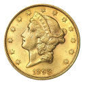 Kaufen Sie die 20 US Dollar Liberty Head Goldmünze bei Goldwechselhaus
