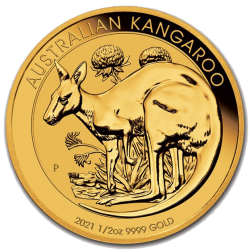 Gold Känguru 1/2 oz Jahrgang zufällig
