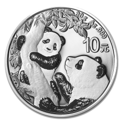 Kaufen Sie den 30 g China Panda Silber bei Goldwechselhaus