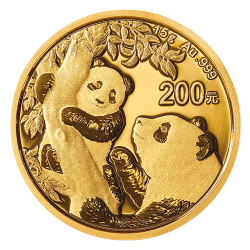 Gold China Panda 15 Gramm Jahrgang zufällig