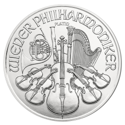 Wiener Philharmoniker 1 oz Platinmünze Jahrgang zufällig