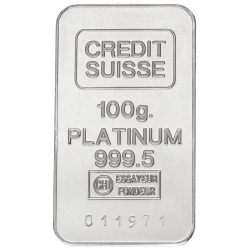 Kaufen Sie einen 100 g Platinbarren bei Goldwechselhaus