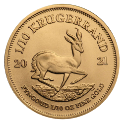 Gold Krügerrand 1/10 OZ Jahrgang zufällig