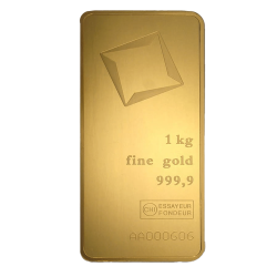 1000 g Zertifizierter Valcambi Goldbarren
