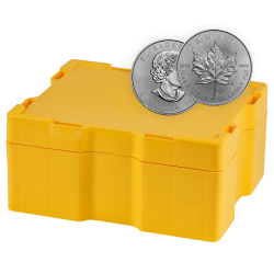 Koop de zilveren Maple Leaf monsterbox bij Goudwisselkantoor