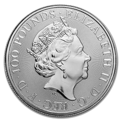 Platin Britannia 1 OZ Jahrgang zufällig