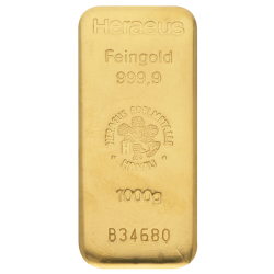 Kaufen Sie einen 1000 g Goldbarren mit Zertifikat bei Goldwechselhaus