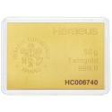 Kaufen Sie die CombiBar Goldtafel 50 x 1 g Heraeus bei Goldwechselhaus