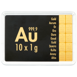 Kaufen Sie die CombiBar Goldtafel 10 x 1 g Valcambi bei Goldwechselhaus