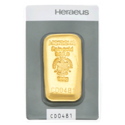 100 g Goldbarren Heraeus-zertifiziert