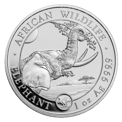 Silberne somalischer Elefant 1 oz 2023