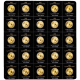 25 x 1 Gramm Maple Leaf Gold - Jahrgang zufällig