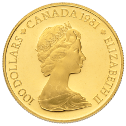 100 Dollar Canada Gold - Jahrgang zufällig