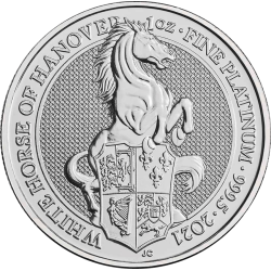 1 OZ Platin Queen's Beasts - Jahrgang zufällig