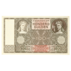 100 gulden 1930 Luitspelende vrouw
