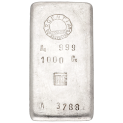 Kaufen Sie einen 1 kg Silberbarren bei Goldwechselhaus