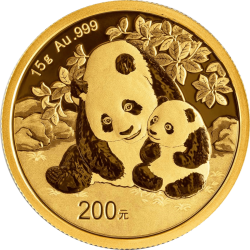 Gold China Panda 15 g 2024