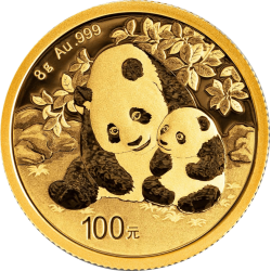 Gold China Panda 8 g 2024