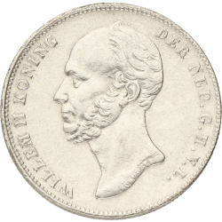 ½ gulden Willem II Nederland 1848