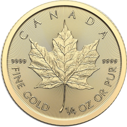 Gold 1/4 OZ Maple Leaf 2025 kaufen bei Goldwechselhaus