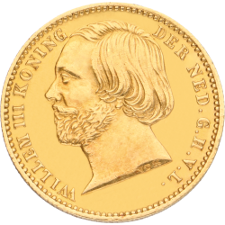 Gouden tientje Willem III negotie