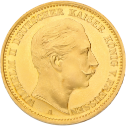Kaufen Sie die 20 Mark Preußen Goldmünze bei Goldwechselhaus