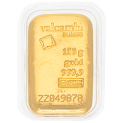 Kaufen Sie einen 100 g Goldbarren mit Zertifikat bei Goldwechselhaus
