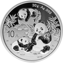 Kaufen Sie den 30 g China Panda Silber bei Goldwechselhaus