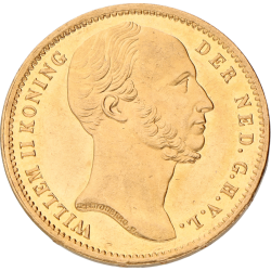Gouden tientje Willem III negotie