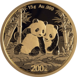 Kaufen Sie die 8 Gramm China Panda Goldmünze bei Goldwechselhaus