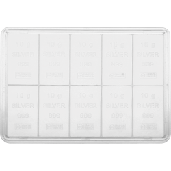 Kaufen Sie einen CombiBar Silberbarren 10 x 10 g bei Goldwechselhaus