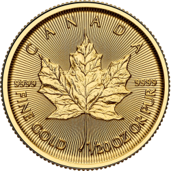 Kaufen Sie die goldene 1/20-Unze-Maple-Leaf-Münze bei Goudwisselkantoor