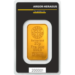 Kaufen Sie einen 20 g LBMA-zertifizierten Goldbarren bei Goldwechselhaus