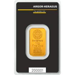 Kaufen Sie einen 10 g LBMA-zertifizierten Goldbarren bei Goldwechselhaus